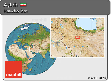 Satellite Location Map of Aşleh