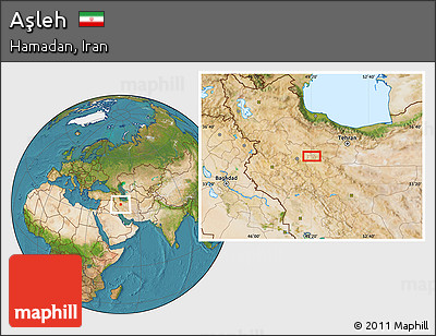 Satellite Location Map of Aşleh