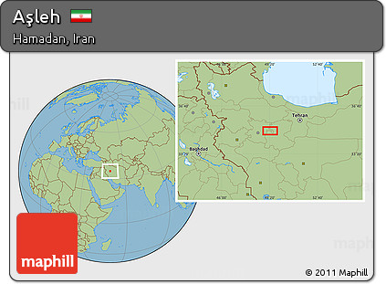 Savanna Style Location Map of Aşleh