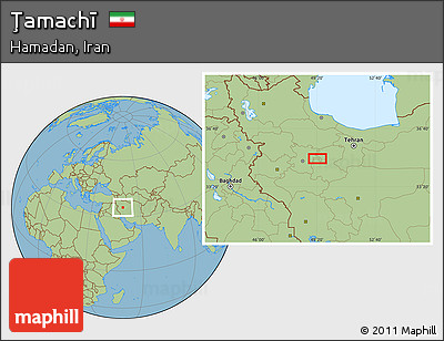 Savanna Style Location Map of Ţamachī