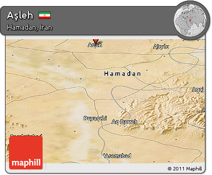 Satellite Panoramic Map of Aşleh