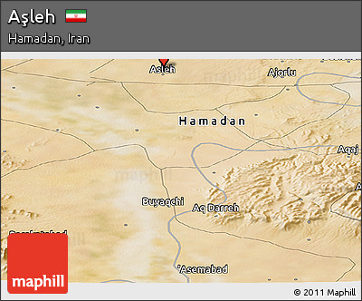 Satellite Panoramic Map of Aşleh