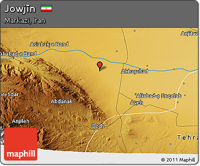Physical 3D Map of Jowjīn