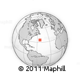 Outline Map of the Area around 34° 56' 49" N, 53° 28' 30" W, rectangular outline