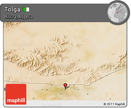 Satellite 3D Map of Tolga