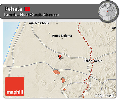 Shaded Relief 3D Map of Rehala