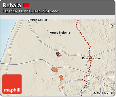 Shaded Relief 3D Map of Rehala