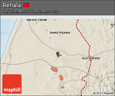 Shaded Relief 3D Map of Rehala