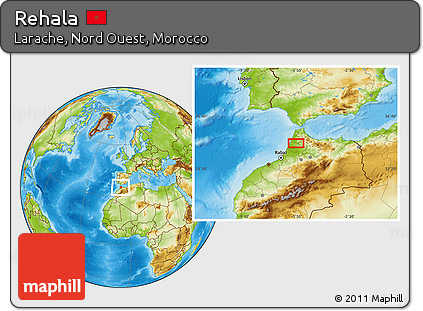 Physical Location Map of Rehala