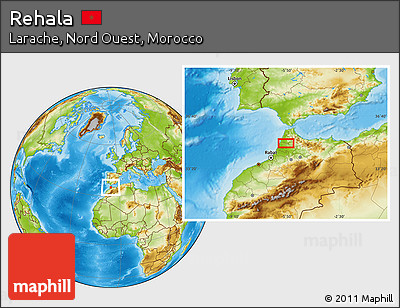 Physical Location Map of Rehala
