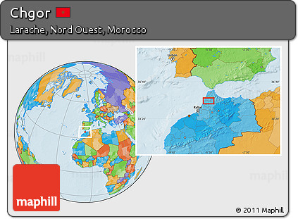 Political Location Map of Chgor