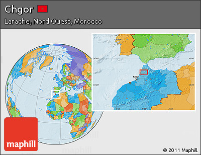 Political Location Map of Chgor