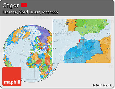 Political Location Map of Chgor