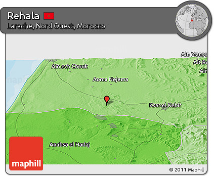 Political Panoramic Map of Rehala