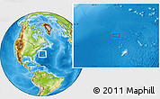 Physical Location Map of the area around 34° 56' 49" N, 66° 13' 29" W
