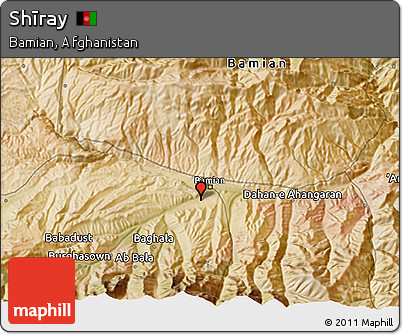 Satellite 3D Map of Shīray