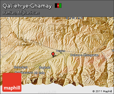 Satellite 3D Map of Qal`eh-ye-Ghamay