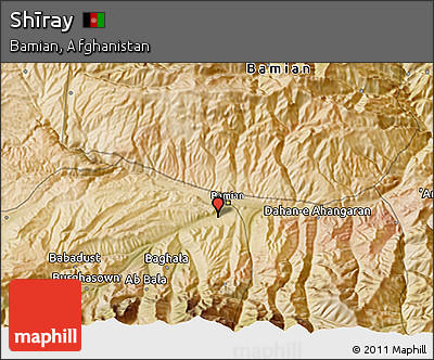 Satellite 3D Map of Shīray