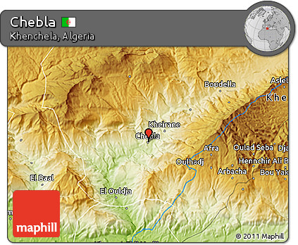 Physical 3D Map of Chebla