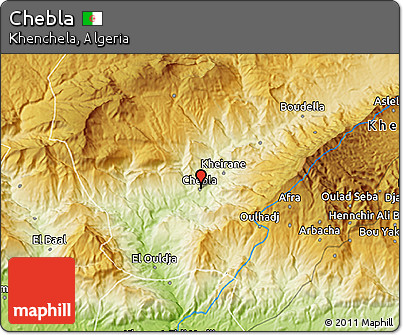 Physical 3D Map of Chebla