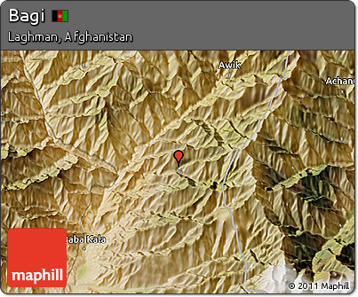 Satellite 3D Map of Bagi