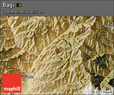 Satellite 3D Map of Bagi