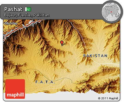 Physical 3D Map of Pashat