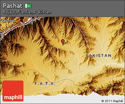 Physical 3D Map of Pashat