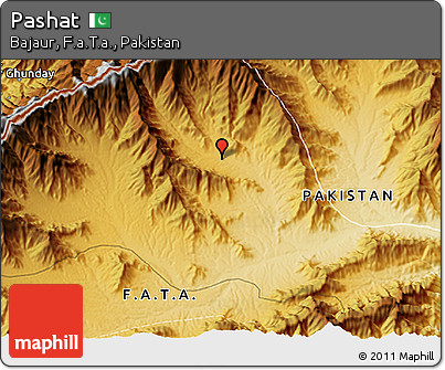 Physical 3D Map of Pashat