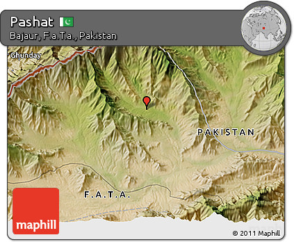 Satellite 3D Map of Pashat