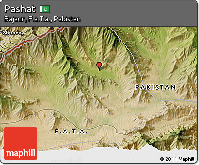 Satellite 3D Map of Pashat