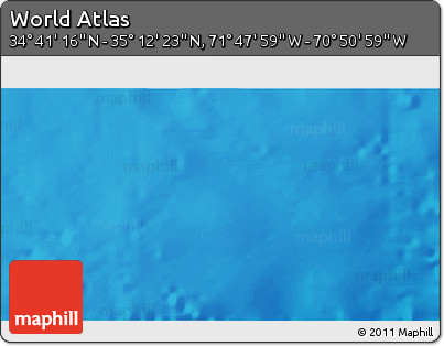 Physical 3D Map of the Area around 34° 56' 49" N, 71° 19' 29" W