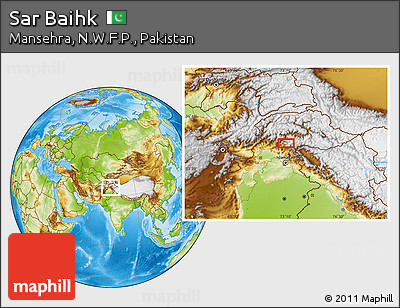 Physical Location Map of Sar Baihk