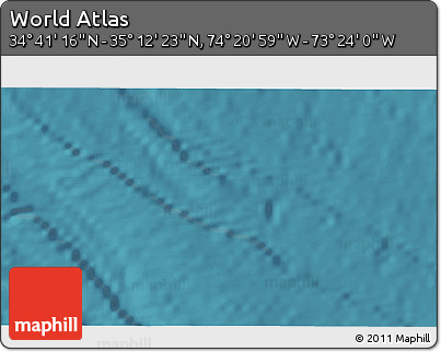 Satellite 3D Map of the Area around 34° 56' 49" N, 73° 52' 30" W
