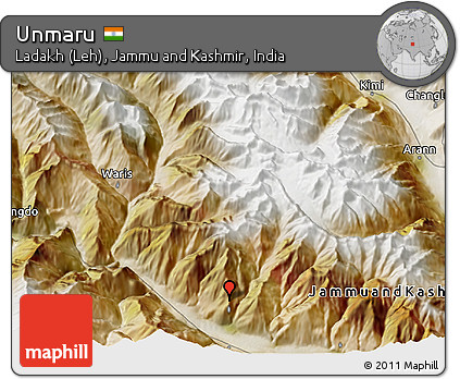 Satellite 3D Map of Unmaru