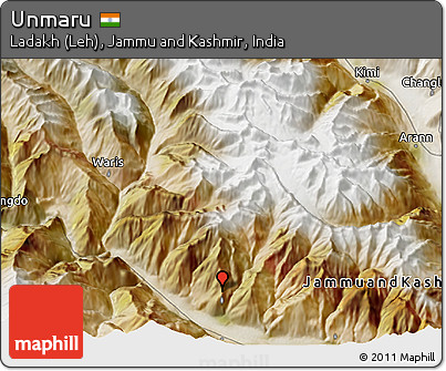 Satellite 3D Map of Unmaru