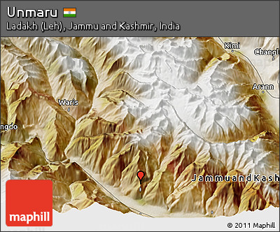 Satellite 3D Map of Unmaru