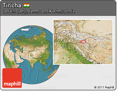 Satellite Location Map of Tiricha