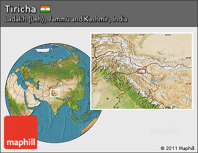 Satellite Location Map of Tiricha