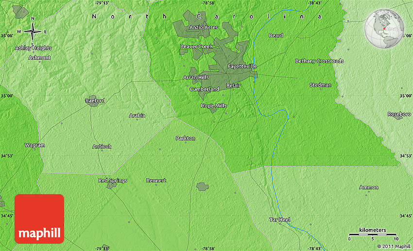 Political Map of Spring Lake
