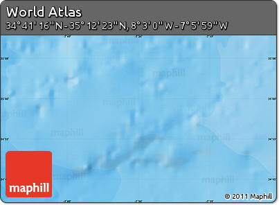 Political Map of the Area around 34° 56' 49" N, 7° 34' 30" W