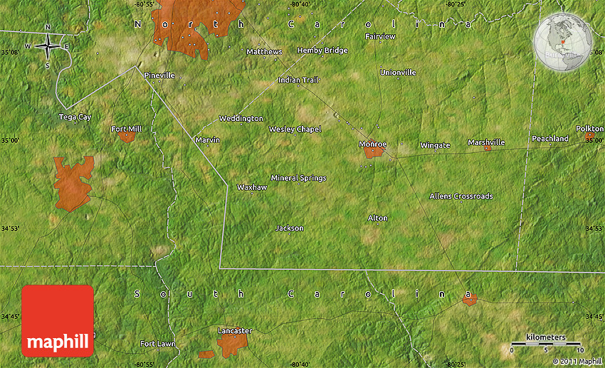 Satellite Map of Richburg