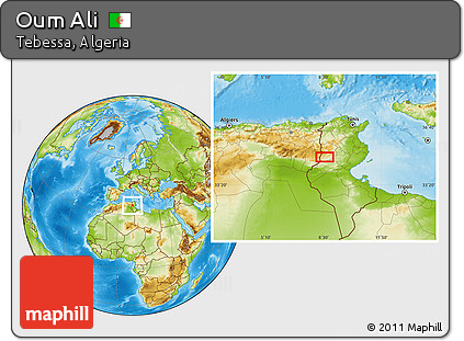 Physical Location Map of Oum Ali