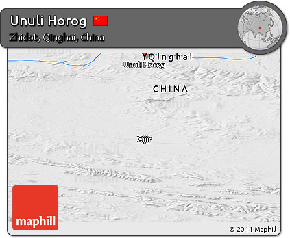 Physical Panoramic Map of Unuli Horog