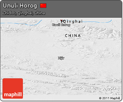 Physical Panoramic Map of Unuli Horog