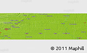 Physical Panoramic Map of the area around 34° 56' 49" N, 91° 43' 29" W