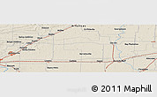 Shaded Relief Panoramic Map of the area around 34° 56' 49" N, 91° 43' 29" W