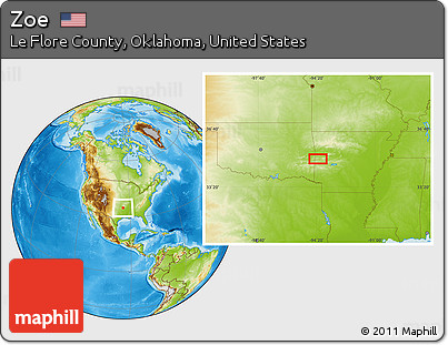 Physical Location Map of Zoe