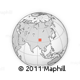 Outline Map of the Area around 34° 56' 49" N, 95° 16' 30" E, rectangular outline