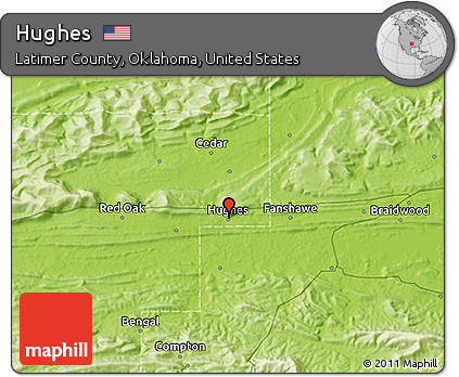 Physical 3D Map of Hughes